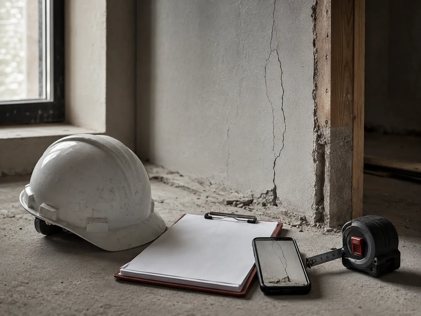 Outils et zone de travaux documentés avant intervention